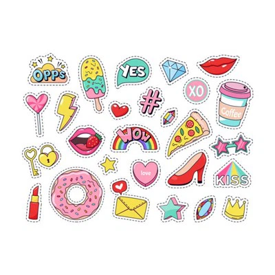 Slatka naljepnica iz crtića Vinilna naljepnica